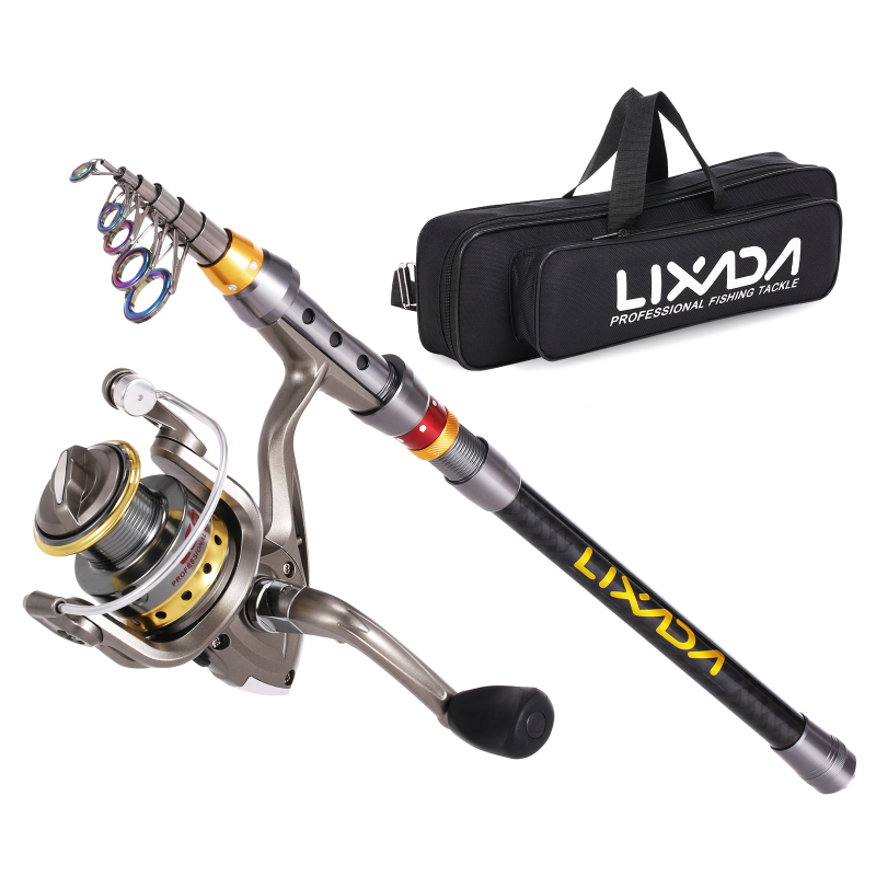 Fishing Rod Building Kit - Lixada Telescopic Fishing Rod and Reel