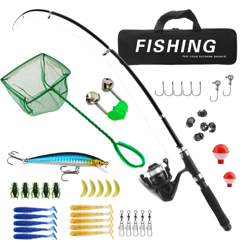 Fishing Rod Spinning - Fishing rod and reel combination kit,