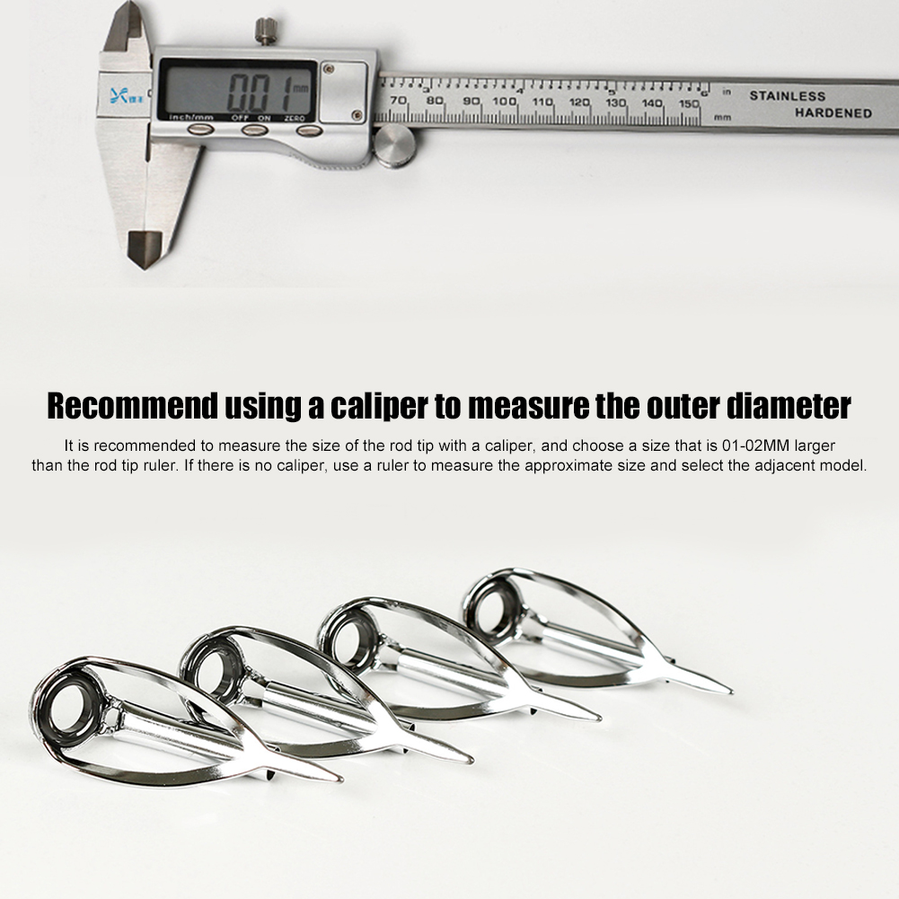 Fishing Rod Tip Replacement - 10/40pcs Fishing Rod Guide Ring Stainless