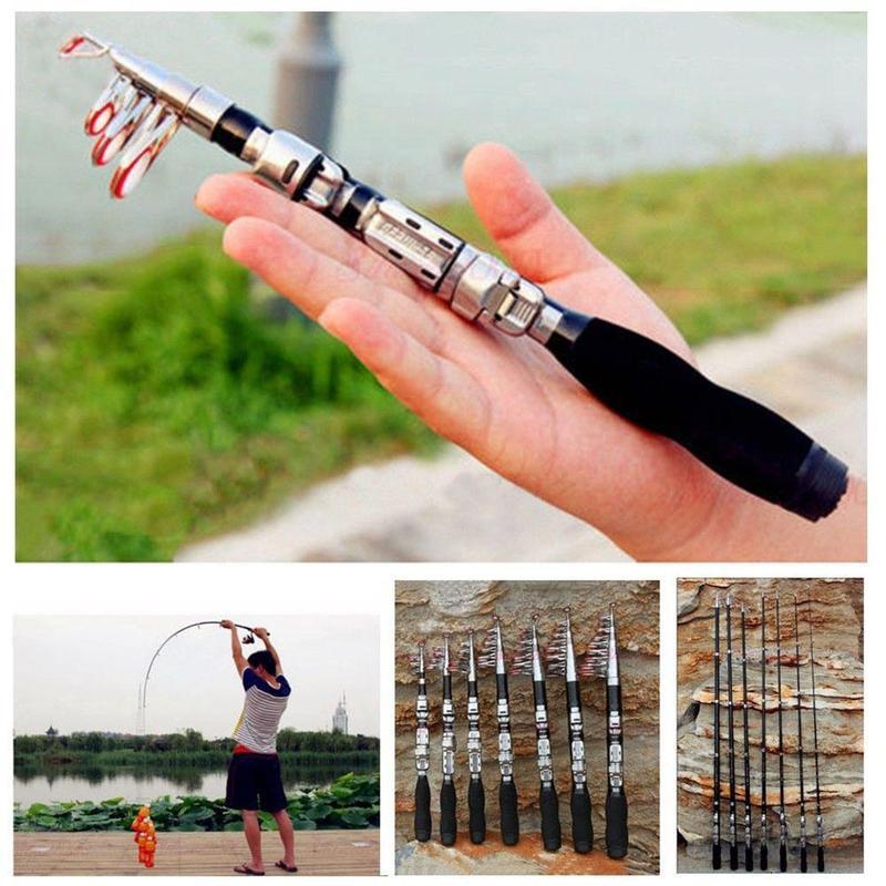 Fishing Rod Telescopic - 1M Adjustable Telescopic Fishing Rod Practical