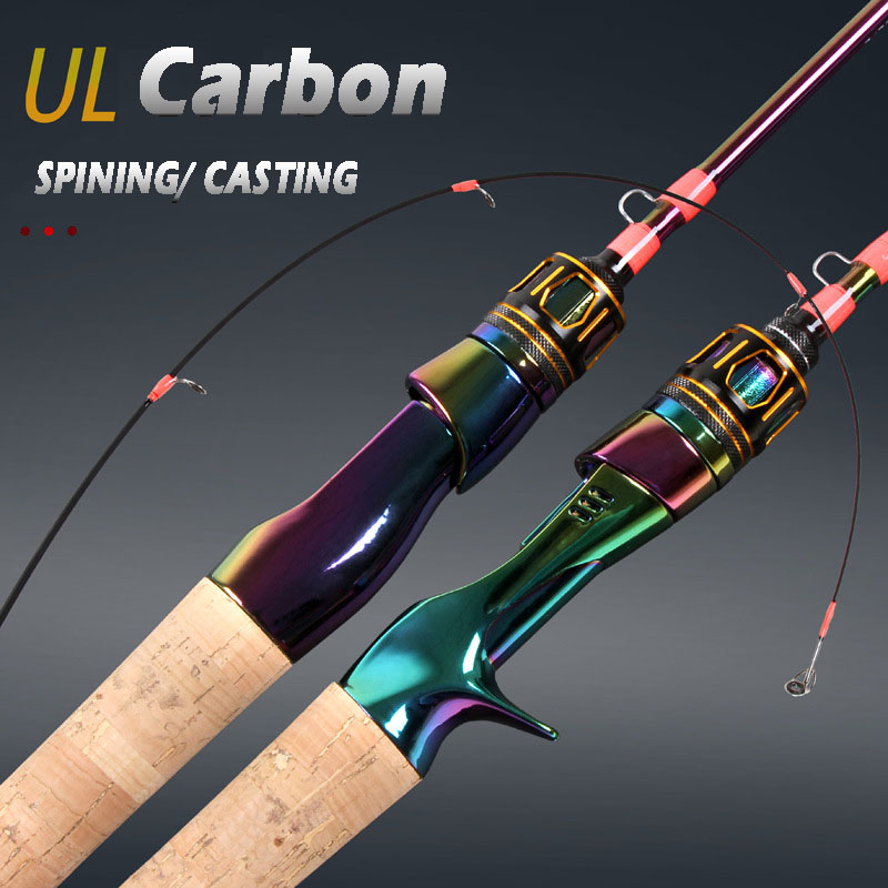 Fishing Rod Ice - Colorful Solid Carbon Fishing Rod UL