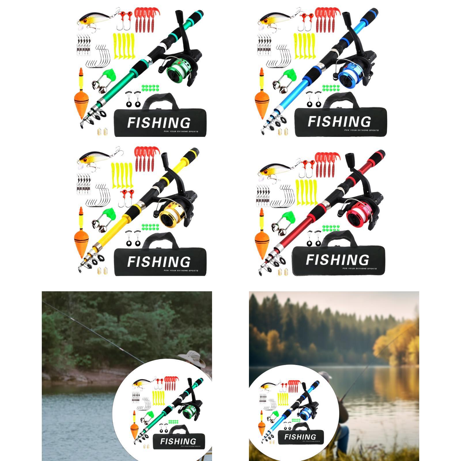 Travel Fishing Kit for Childre - Fishing Rod Combo ulasan dan harga