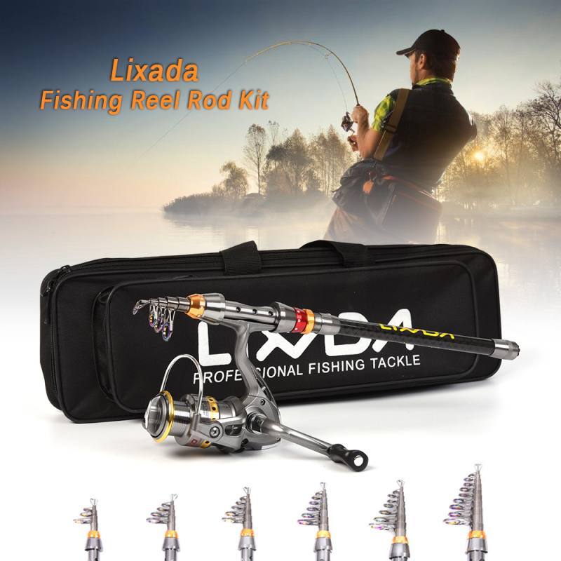 Lixada Telescopic Fishing Rod  - Fishing Rod Building Kit ulasan dan harga