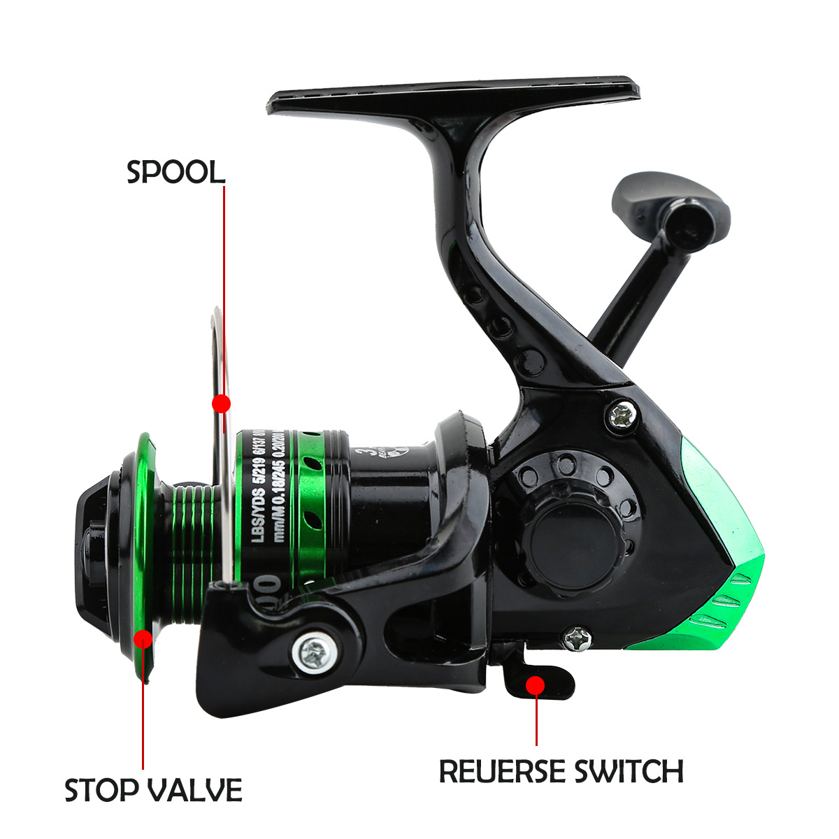 Metal Spinning Reel 5.2:1 Gear - Fishing Rod Surf ulasan dan harga