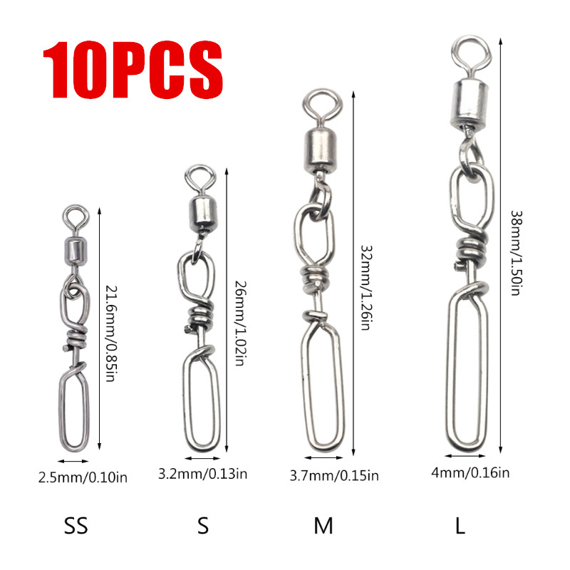 10Pcs Stainless Steel Quick Sn - Fishing Rod Repair Kit ulasan dan harga