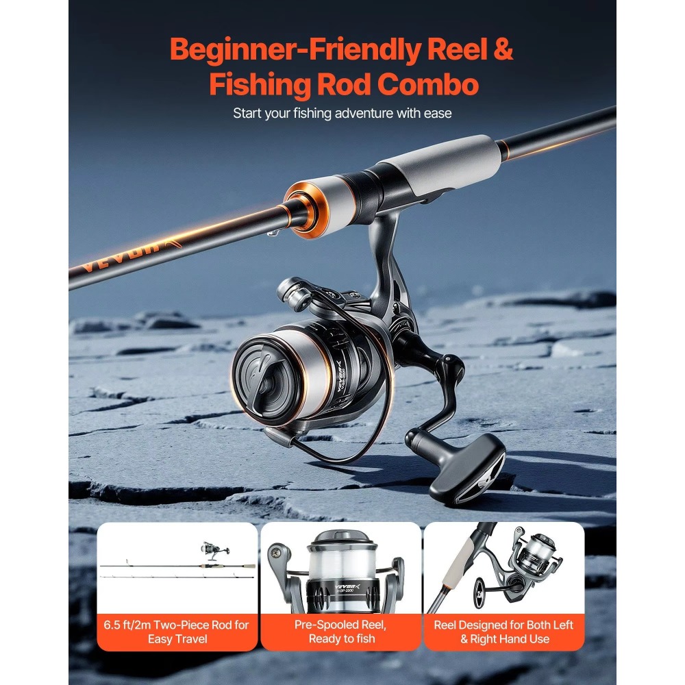 Carbon Fiber Bass Fishing Pole - Fishing Rod Combo ulasan dan harga