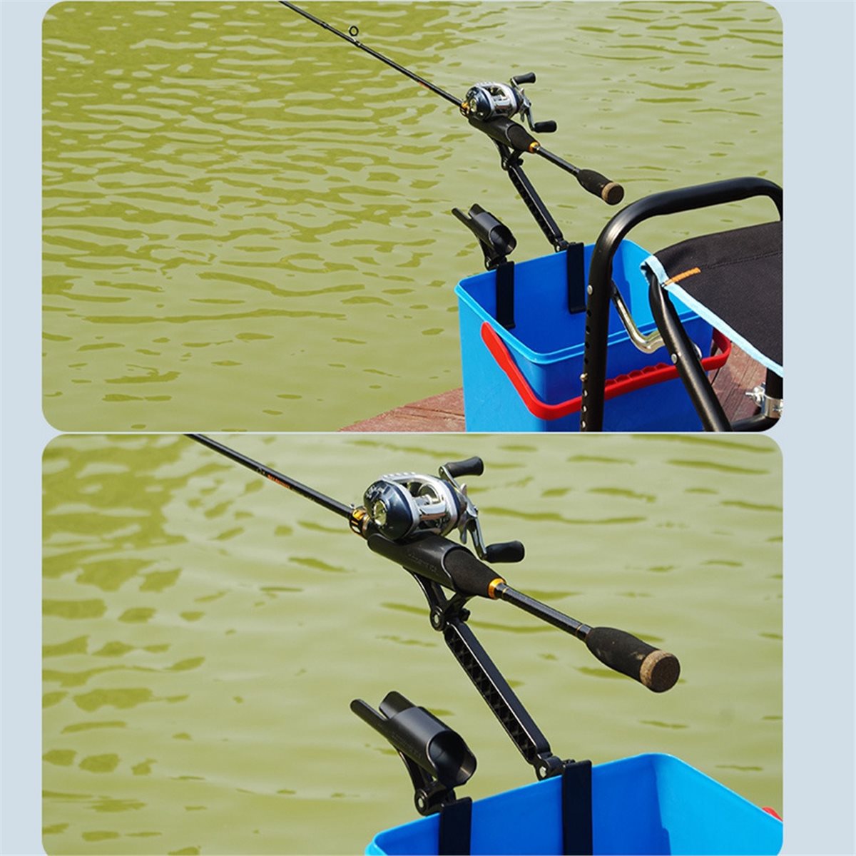 POPULAR-2pcs Adjustable Bucket - Fishing Rod Holder ulasan dan harga