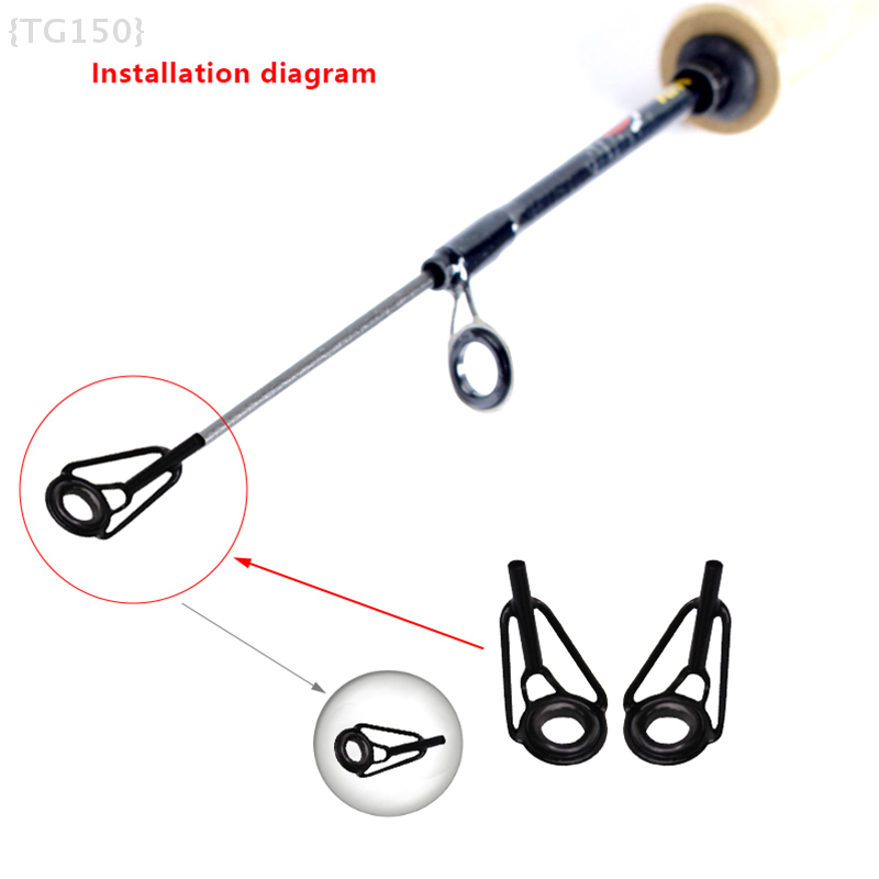 【F2-TG150】Stainless Steel Fish - Fishing Rod Repair Kit ulasan dan harga