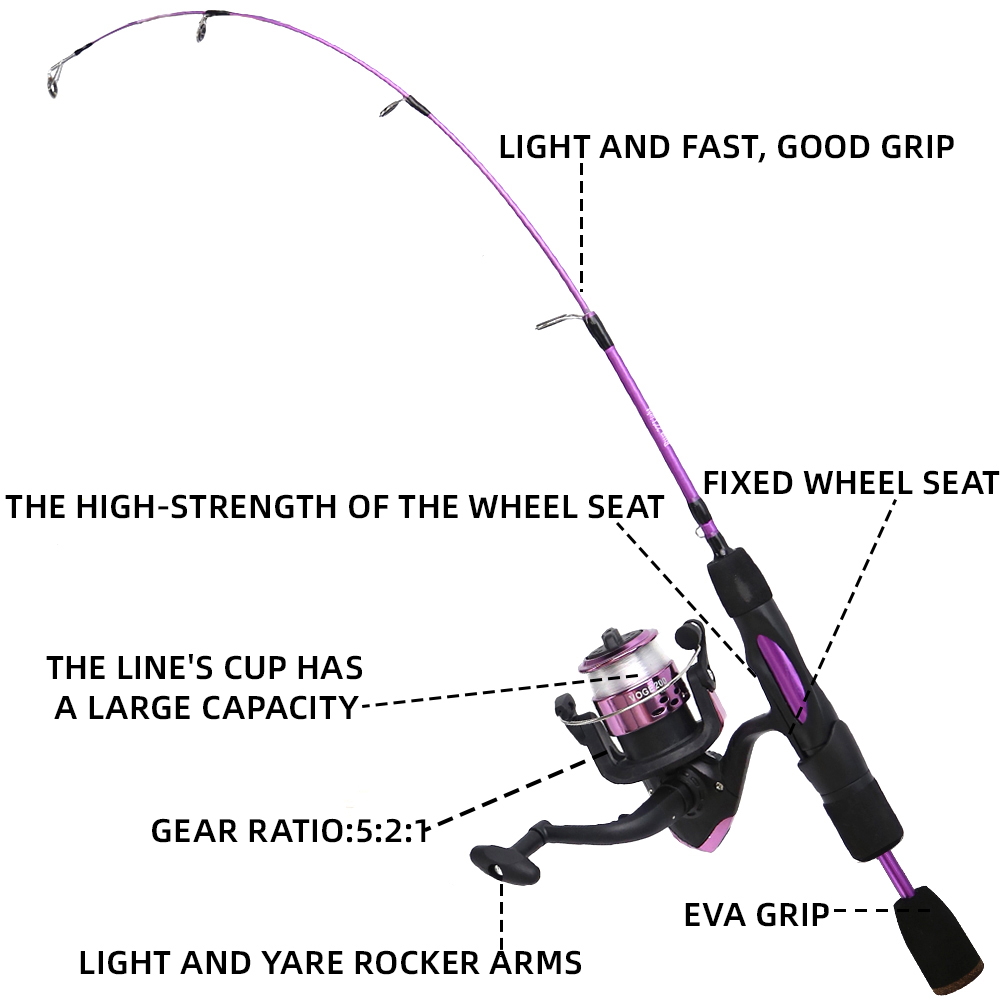 Ice Fishing Rod Reel Combo 68c - Fishing Rod Carbon Fiber ulasan dan harga