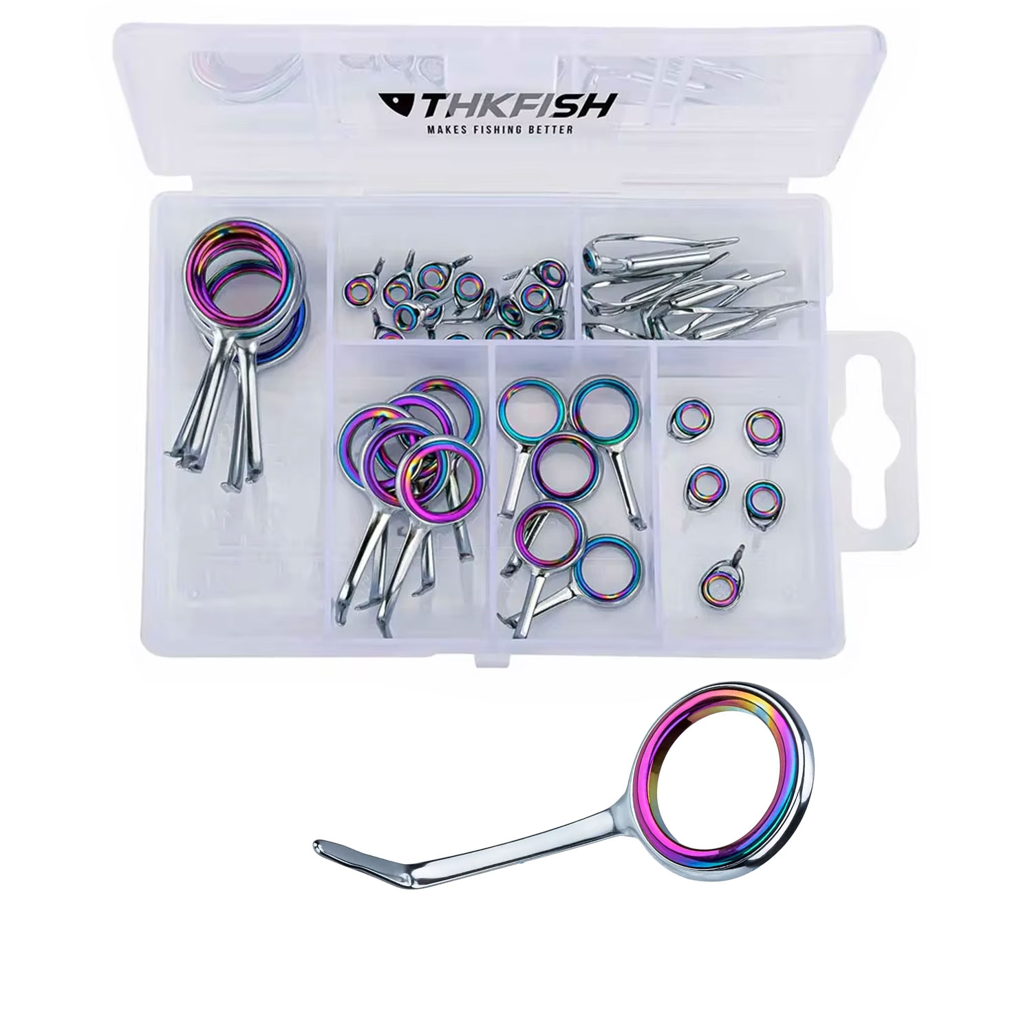 40pcs Colorful Fishing Rod Gui - Fishing Rod Repair Kit ulasan dan harga
