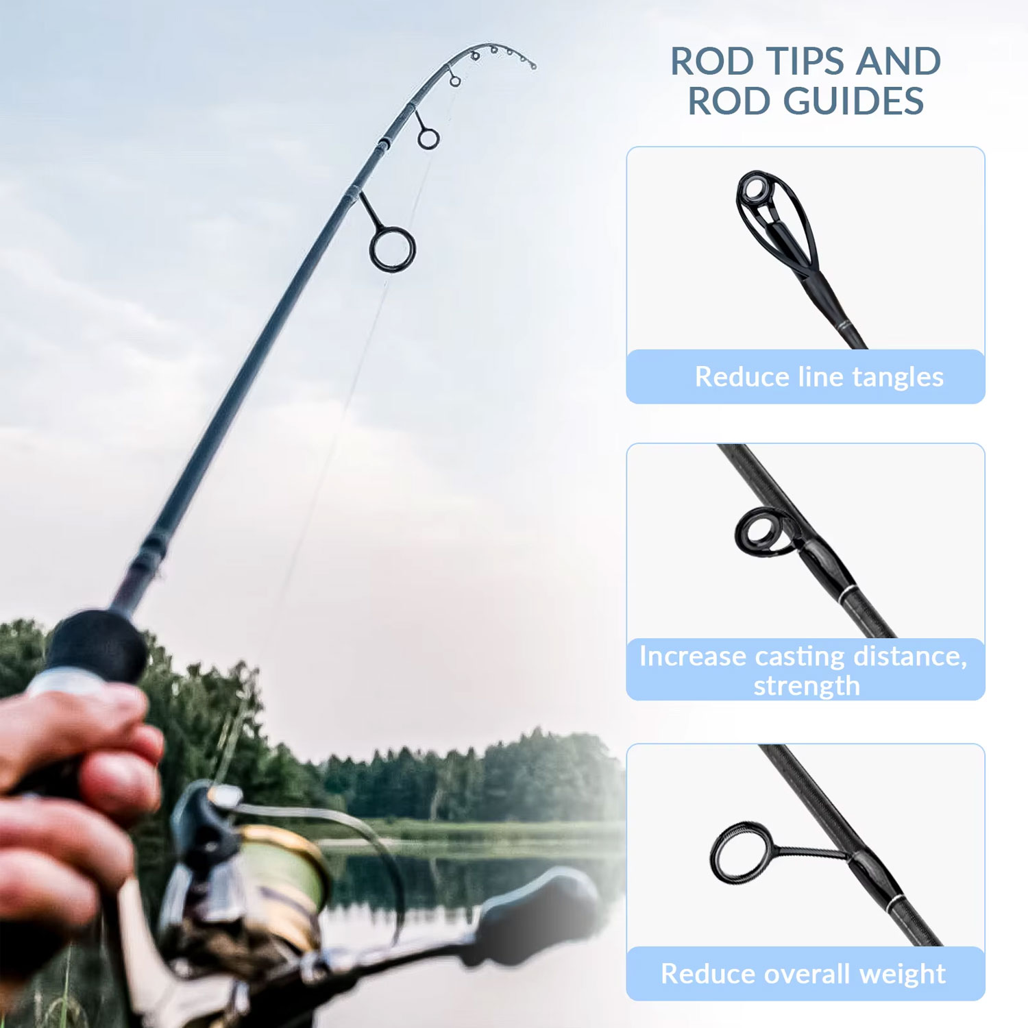 40pcs Colorful Fishing Rod Gui - Fishing Rod Repair Kit ulasan dan harga