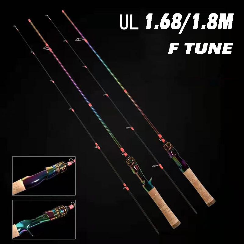Colorful Solid Carbon Fishing  - Fishing Rod Ice ulasan dan harga