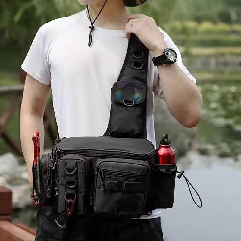 Fishing Waist Pack Sling Bag L - Fishing Rod Fly ulasan dan harga
