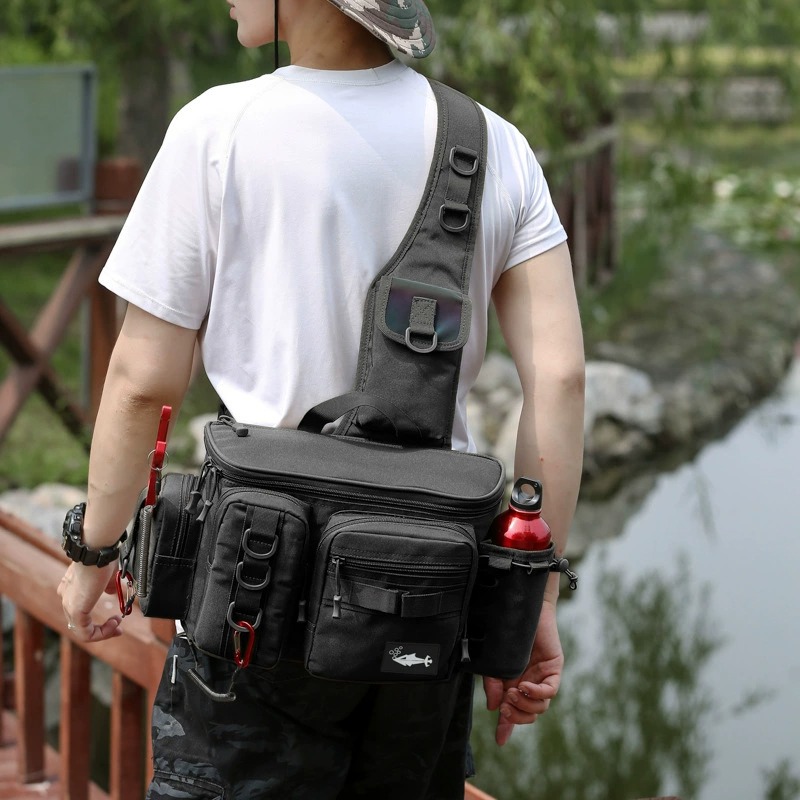 Fishing Waist Pack Sling Bag L - Fishing Rod Fly ulasan dan harga