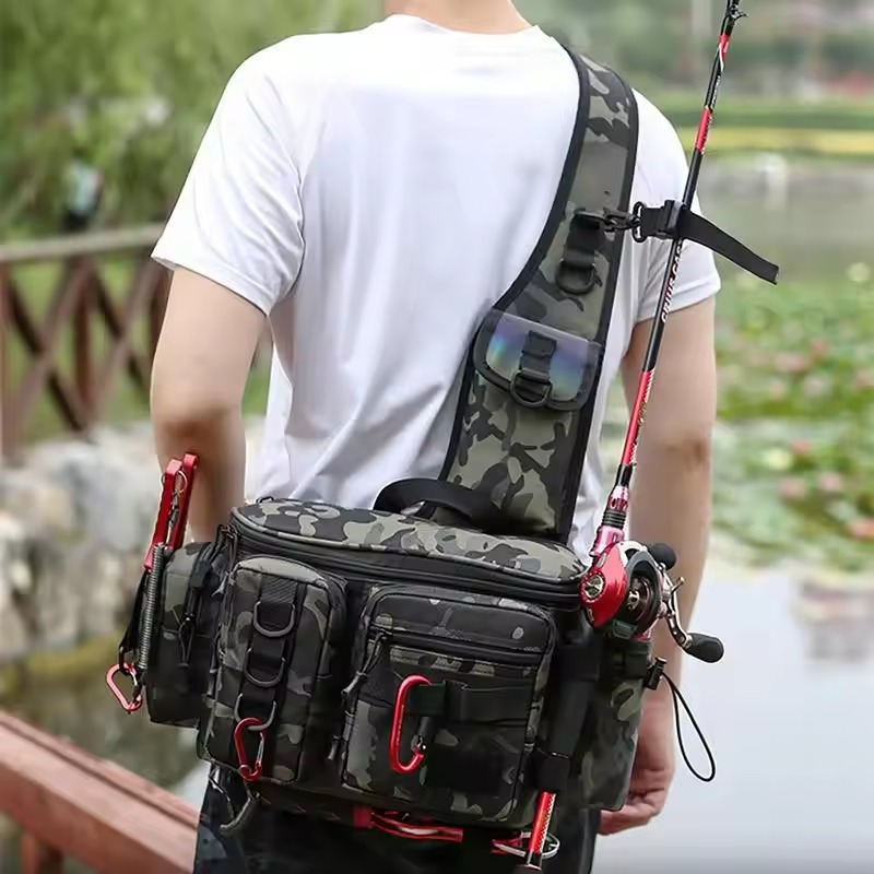 Fishing Waist Pack Sling Bag L - Fishing Rod Fly ulasan dan harga