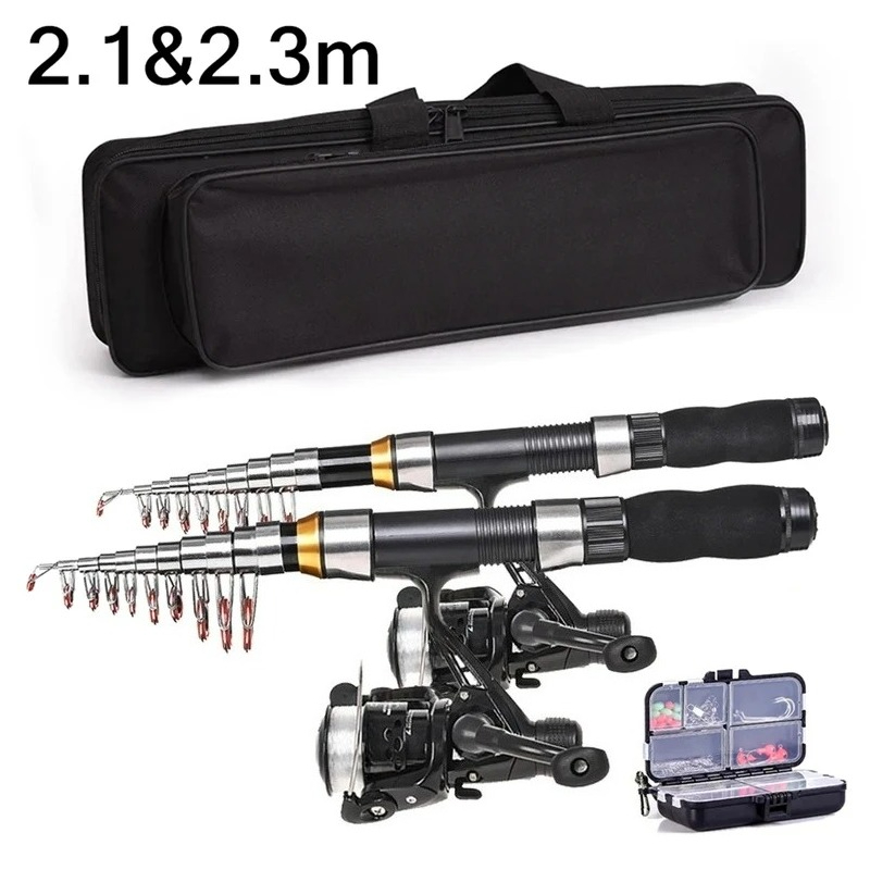BRAVMAK 2.1/ 2.3 mTelescopic F - Fishing Rod Building Kit ulasan dan harga